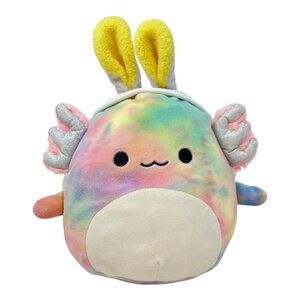 Squishmallows Jazwares TInley Stuffed Animal Plush Tie Dye Axolotl Bunny Ears
